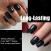 Glitter Black Nail Polish - 12ml Glossy Nail Varnish Quick Dry - Glitter Sparkle Shiny Nail Polish - Healthy Oil Based Black Nail Varnish - Natural Nail Polish for Diy Nail Art Manicure at Home - Buy Online on GoSupps.com