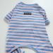 BT BEAR Colorful Striped Dog Pajamas - Soft Cotton One-Piece Costume for Bulldogs & Puppies - Blue & Pink - XXL Size - Buy Online on GoSupps.com