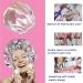 2Pcs Extra Large Waterproof Shower Cap for Women - Machine Washable & Reusable Silky Satin-Lined, Adjustable, Double Layers, Reversible - Buy Online on GoSupps.com