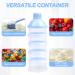 WOWOSS Portable Formula Dispenser - 2 Pcs Non-Spill Milk Powder Storage Container for Travel - 4 Layer Pot for Kids - Outdoor Friendly - Buy Online on GoSupps.com
