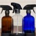 Refillable 16 oz Glass Bottle with Black Sprayer Silicone Sleeve 3 Colors (Cobalt Blue) - Buy Online on GoSupps.com