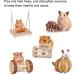 KUIDAMOS Hamster Teeth Molar Toy Set | Natural Wooden Chew Toys & Stretchy Tunnel for Hamsters & Rabbits - International Shipping Available - Buy Online on GoSupps.com
