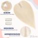 18inch Hair Topper for Thinning Hair Women Clip in Real Remy Human Hair Extensions Top Piece (#60 Platinum Blonde) - Buy Online on GoSupps.com
