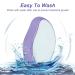 Painless Hair Removal Crystal Eraser for Women - Washable Exfoliation Tool for Arms, Legs, and Face - Purple - Buy Online on GoSupps.com