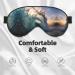 Buy Beautiful Ocean Waves Print Unisex Sleep Eye Mask | Soft Comfort Eye Shade for Travel Yoga & Shift Work - Black - Buy Online on GoSupps.com