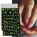Nail Art Decoration Slider DIY Nails Decals Face Abtract Luminous 3D Nail Sticker Flower Design(CY-039) - Buy Online on GoSupps.com