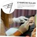 Didiseaon Eyebrow Scale Brow Mapping Ruler Adjustable Eyebrow Ruler Balance Measuring Ruler Second Generation 16X4.5X0.6CM Black - Buy Online on GoSupps.com
