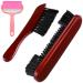 Billiards Pool Table and Rail Brush Set with Felt Lint Roller Wooden Cleaning Brush Kit