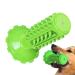 Qarido dog toothbrush toys - toys for brushing your teeth and crunching dogs with suction cups squeaking toys for dogs animal needs for animal shelter at home animal shop veterinary clinic Classic Sound dog toothbrush (green)