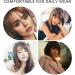 Lurrose air bangs wig hairpieces for women bangs hair clip extension clip in hair bangs human hair real hair wigs hair barrettes for women ladies wigs woman edge hair strands straight hair Light Brown - Buy Online on GoSupps.com