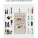 Luxtude Hanging Toiletry Bag for Women - Water-Resistant Travel Organizer - Portable Shower and Cosmetics Bag in Light Beige - Buy Online on GoSupps.com