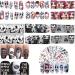 48 Sheets Nail Art Stickers Water Transfer Nail Art Decals Skull Ghost Eye Hulk Clown Witch Nail Art Supplies for Halloween or Party Decoration - Buy Online on GoSupps.com