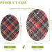 3-Pack Cleaning Kitchen Sponges Oval Red and Black Plaid Kitchen Cellulose Dishwashing Wood Pulp Cotton one sizex3 Red and Black Plaid - Buy Online on GoSupps.com