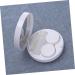 Buy SOLUSTRE 1pc White Contact Lens Case with Mirror - Perfect for Travel & Eye Care - Buy Online on GoSupps.com