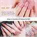 Kalolary Dual Nail Forms Set - 120PC Stiletto False Nail Tips & Pink Nail Clips with Dual-Ended Poly UV Gel Brush for Nail Art Extension - Buy Online on GoSupps.com