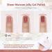 GAOY Icy Jelly Gel Nail Polish Set - 6 Colors Including Red Pink Nude - UV LED Soak Off Manicure Kit for Home DIY and Salon Varnish - Buy Online on GoSupps.com