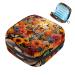 Storage bags for women's bandages menstrual cup girls travel large capacity make-up women bandage organizer colorful skull pattern color 9 1 count (pack of 1)
