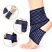 2 Pairs Black Compression Socks and 2 Ankle Support Arch and Ankle Support Plantar Fasciitis Care Breathable and Adjustabl - Buy Online on GoSupps.com