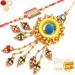 Ghasitaram Gifts Rakhis Online - Rakhi for Brother- Mere Pyaare Veera rm 072 Bhaiya Bhabhi Rakhi with 200 GMS of Besan Barfi Rakhi Set with 200 gms of Besan Barfi