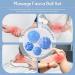 Buy Megavow 4-Piece Fascia Ball Massage Set - Hedgehog & Trigger Point Balls for Back Feet Hands Neck - Anti-Stress Blue Massage Balls - International Shipping Available - Buy Online on GoSupps.com