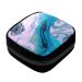 GIAPB Period Bag Sanitary Napkin Storage Bag Pad Holder for Period Makeup Pouch Abstract Ink Marbling Color231