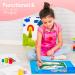 Large Silicone Crafts Painting Mat with Cup | Washable & Nonstick Artist Mat | Pink 23.8x15.7 Inch - Buy Online on GoSupps.com