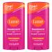 Lume Deodorant Plus Sweat Control - Smooth Solid Stick - Maximum Strength Antiperspirant - 72 Hour Odor And Sweat Control - Baking Soda Free Skin Loving - 2.6 ounce (Clean Tangerine) Pack of 2