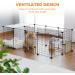 Pawz Road Pet Playpen - Portable Wire Fence for Small Animals - Indoor/Outdoor Yard Fence - 15 Panels - Buy Online on GoSupps.com