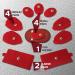 10 Reusable Electrode Pads for TENS EMS Unit - Premium Replacement Pads with Plastic Holder - Buy Online on GoSupps.com