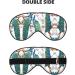 Beautiful Peacock Flowers Unisex Eye Mask | Soft Light-Blocking Sleeping Mask | Comfortable Black Design - Buy Online on GoSupps.com