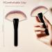 Black Makeup Brushes with Wood Handle | Large Fan & Foundation Brush for Liquid & Powder Applications - International Shipping Available - Buy Online on GoSupps.com