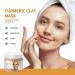 Masque l'argile et la vitamine C au curcuma masque hydratant claircissant pour le visage masque l'argile nettoyant en profondeur am liore les points noirs l'acn et les taches brunes - Buy Online on GoSupps.com