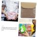 LALAFINA Mini Travel Organizer Bag for Makeup and Toiletries - Beige 13X13X2CM - Buy Online on GoSupps.com