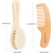 GREENTH PRO Baby Hair Brush and Comb Set - Natural Lotus Wood with Soft Goat Bristles - Ideal for Newborns & Toddlers - Buy Online on GoSupps.com