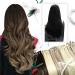 Moresoo Micro Loop Extensions | Real Hair Microring Extensions 35cm Dark Brown to Golden Brown | Remy Hair 50g #2/6/2 Cold Fusion Microrings - Buy Online on GoSupps.com