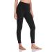 YUNOGA Women's Ultra Soft High Waisted Seamless Leggings Tummy Control Yoga Pants Black Medium