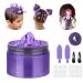 Temporary Hair Color Wax Kit Stocking Stuffers for Teen Girls Instant Hair Dye Color Wax Washable Natural Hair Color Cream for DIY Hairstyle on Crazy Hair Day Children's Day Christmas (Purple)