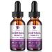 Lukaree Cortisol Supplements for Women 10 in 1 Cortisol Reducer Detox with Ashwagandha L-theanine Kava Kava Magnesium Lower Cortisol Mood Focus Sleep Support - 2 FL.OZ Blueberry Flavor Blueberry 2 Fl Oz (Pack of 2)