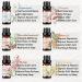 Essential Oil Set 6x10ML - 100% Pure Organic Aromatherapy Oils for Diffuser Massage & Spa - Rose Jasmine Sandalwood Vanilla Neroli Peach - Buy Online on GoSupps.com