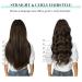 Doores Real Hair Extensions Clip 45cm 18 Inch - Light Dark Brown 120g Remy Clip-In Human Hair for Thick Hair - Buy Online on GoSupps.com