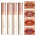 FOCALLURE 4Pcs Matte Lipstick Makeup Set Velvety Liquid Lipstick Waterproof Long Lasting Lip Gloss Kit Smooth Sillky Nude Lipstick for Girls and Women Set A