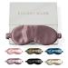 Colorado Home Co Sleep Mask Silk Eye Mask for Sleeping - Sleep Masks for Women and Men - Eye Covers for Sleeping - Blindfold, Blackout, Play - Deep Mauve Sleeping Mask Silk Eye Mask Deep Mauve