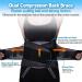 Back Brace Lumbar Support Back Braces Waist Support Belt Back Posture Corrector Lumbar Spine Decompression Waist Belt(X-Large) X-Large Blue - Buy Online on GoSupps.com