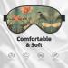 SSIMOO Flower and Bird Print Eye Mask | Double-Sided Light Blocking Sleep Mask for Quality Rest - Soft & Comfortable - Buy Online on GoSupps.com