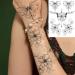 Glaryyears Mix Black Temporary Tattoos - Snake, Butterfly, Mermaid, Sun, Moon, Flowers Designs - Waterproof Body Art Stickers for Chest, Waist - 9 Sheets for Women, Men, Adults - Buy Online on GoSupps.com