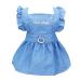 Dog dress puppy luxury rock dog clothing princess dresses wedding evening dress tutu rock jeans skirt for small dogs m dchen m light blue