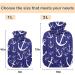 Shop Naanle Ocean Anchor Hot Water Bottle - 2L Transparent Heat Therapy for Bed Hand & Foot Pain Relief - International Shipping - Buy Online on GoSupps.com