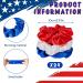 24 Pcs Red White Blue Patriotic Hair Scrunchies | Slip Hair Ties for Independence Day | Women's Hair Accessories - Buy Online on GoSupps.com
