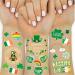 St Patricks Day Tattoos Shamrock Glitter Tattoos Party Decor Kiss Me I'm Irish Party Favor Four Leaf Clover Party Decor Accessories