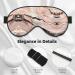 Red Gold Marble Print Unisex Sleep Mask | Double-Sided Eye Mask for Sound Sleep & Skin Care - Buy Online on GoSupps.com